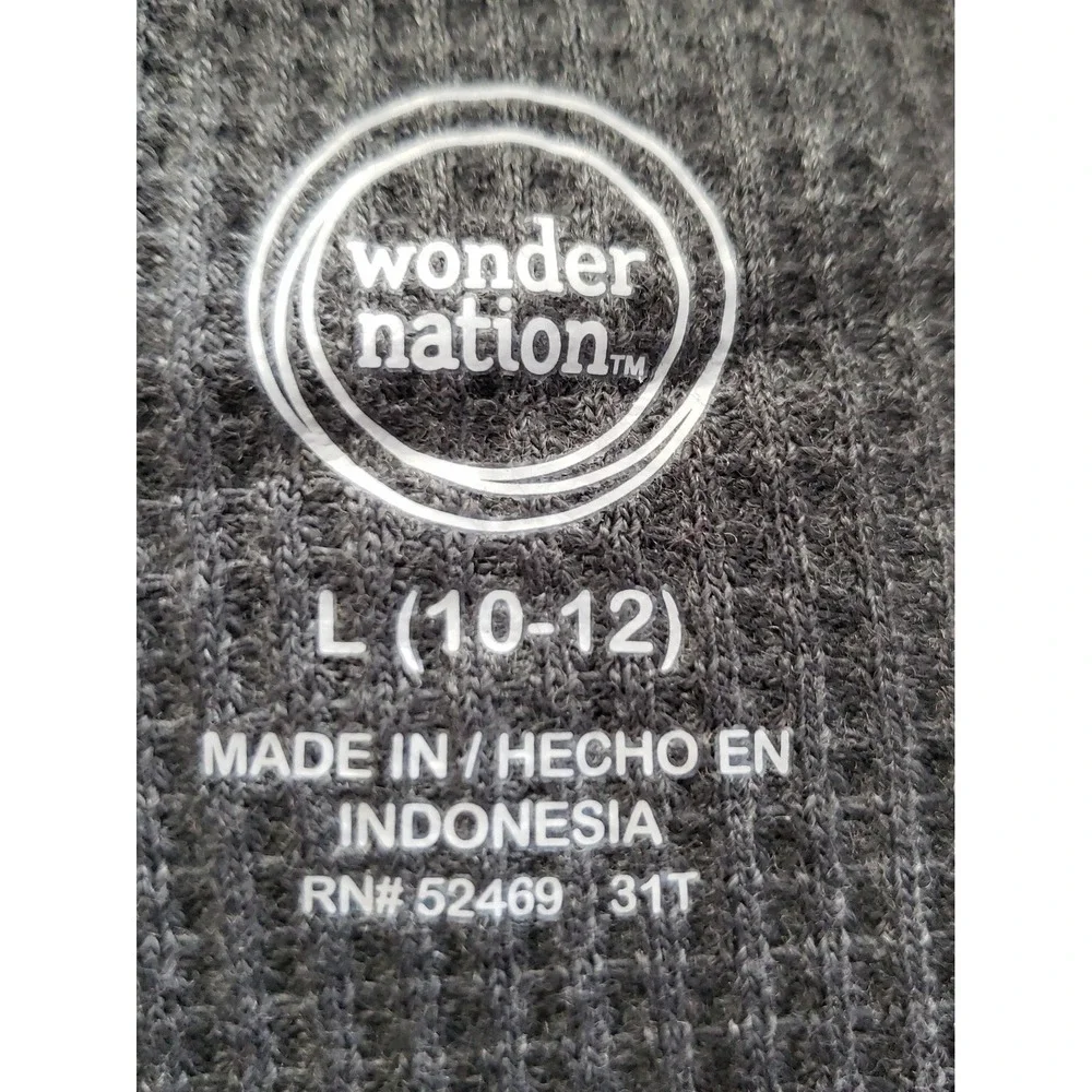 Wonder Nations Boys Long Sleeve‎ Shirt New with tags Size Large (10-12)